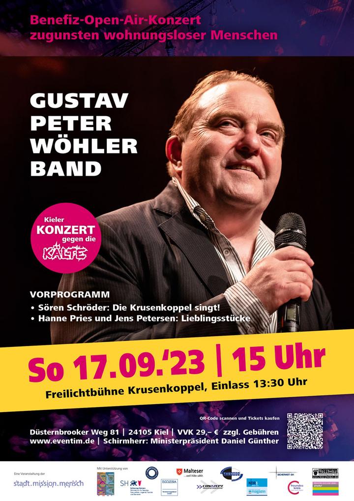 Kieler Konzert gegen die Kälte 2023 – Gustav Peter Wöhler Band