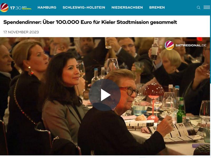Spendendinner: Über 100.000 Euro für Kieler Stadtmission gesammelt