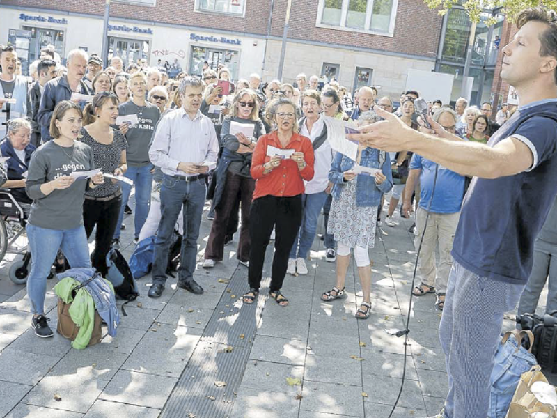 Flashmob mit Überraschung