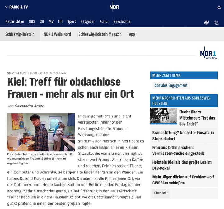 Treff für obdachlose Frauen