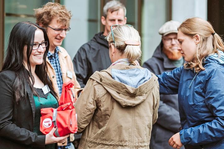 Und auch für die Mitarbeiter*innen der Stadtmission gab es ein Dankeschön