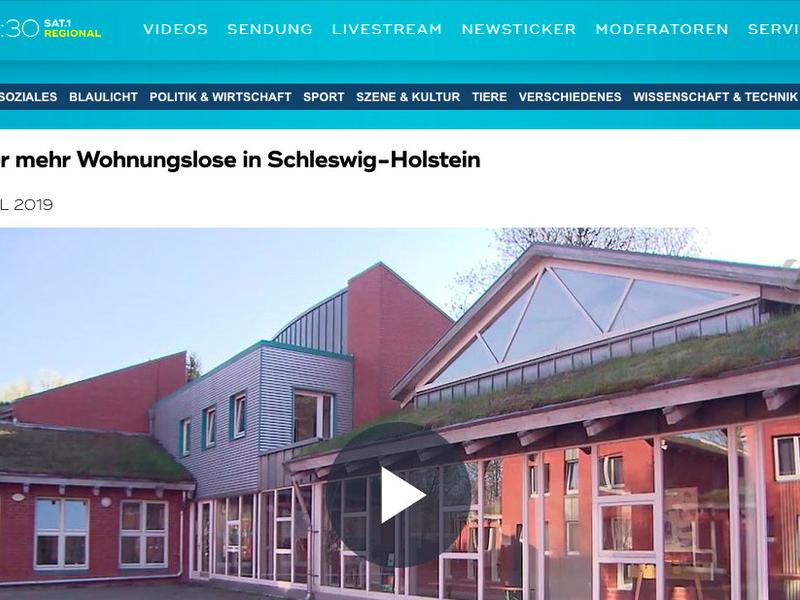 SAT1. Regional: Immer mehr Wohnungslose in Schleswig-Holstein